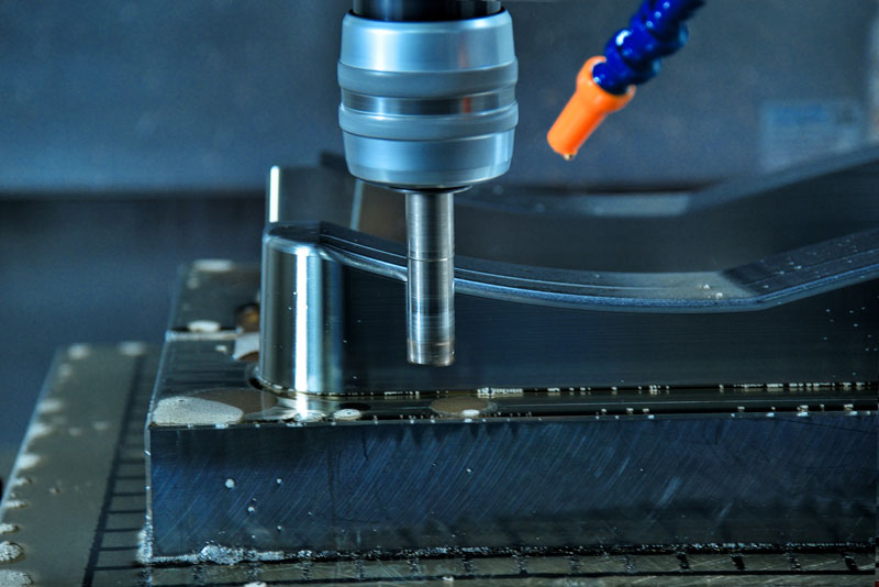 CNC machining with fine surface finish