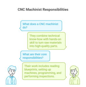 CNC Machinist responsibilities